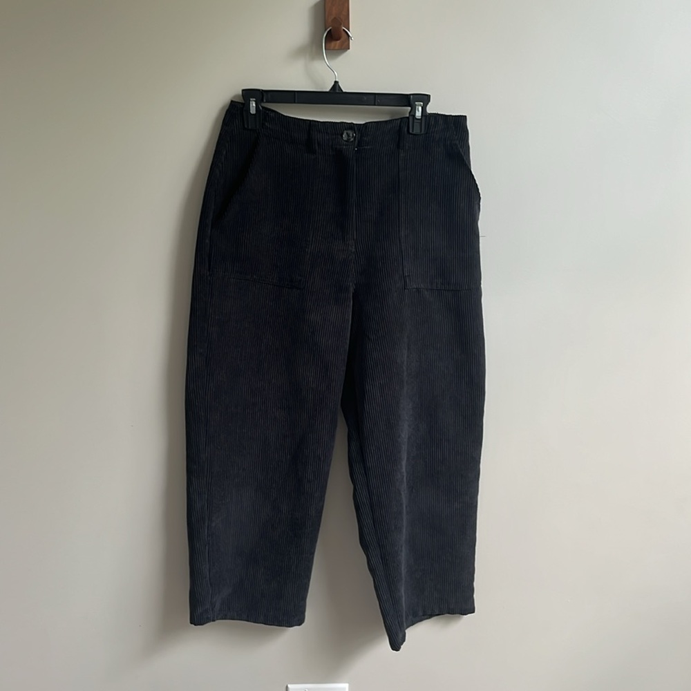 Cotton On Women's Black Wide Leg Corduroy Pants